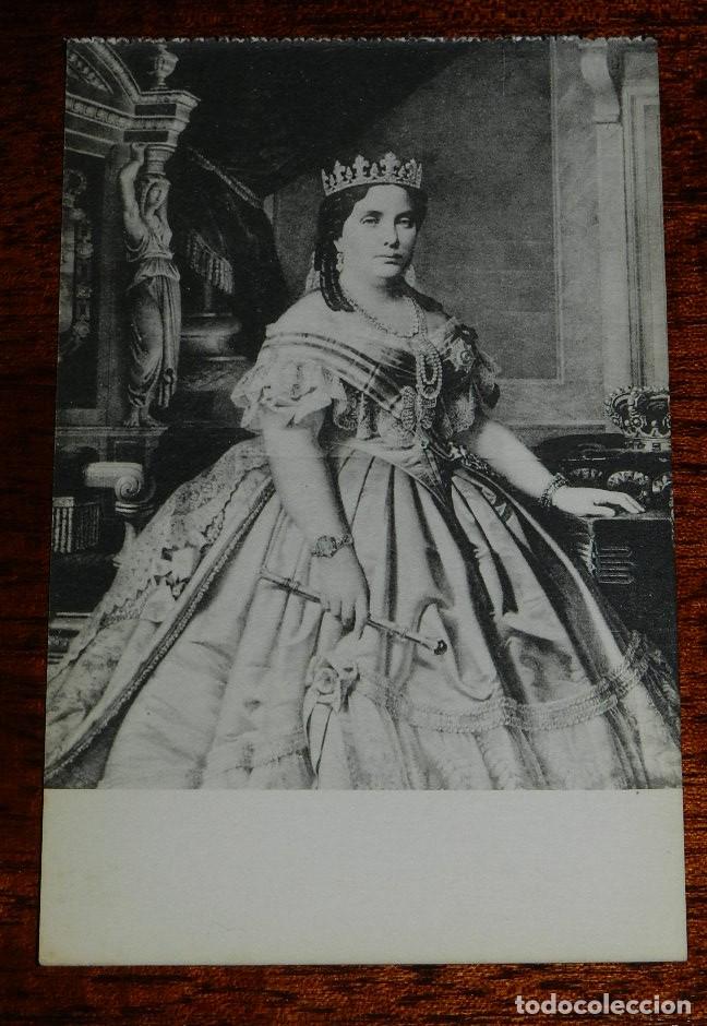 Militaria: ANTIGUA POSTAL DE LA REINA ISABEL II, MUSEO SAN TELMO, SAN SEBASTIAN, ED. HAUSER & MENET, NO CIRCULA