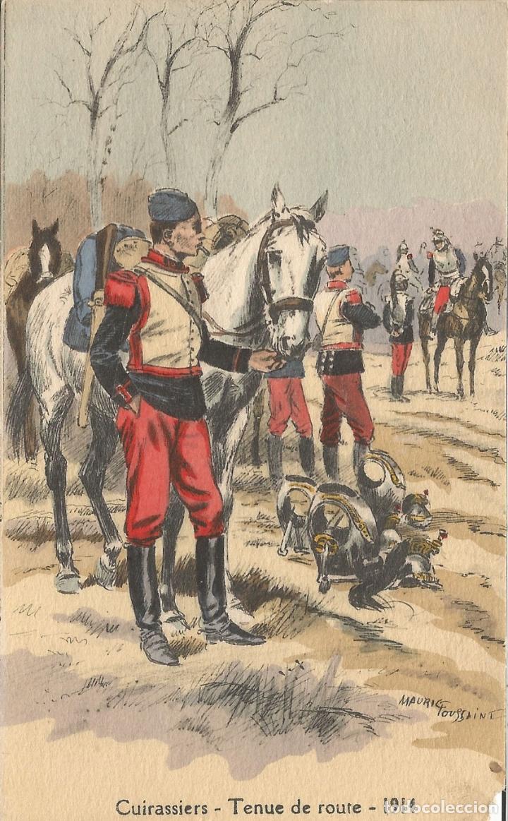 Militaria: CUIRASSIERS - TENUE DE ROUTE - 1914 - SOCIETE DES ETIDIONS MILITAIRES N&ordm; 105 - S/C