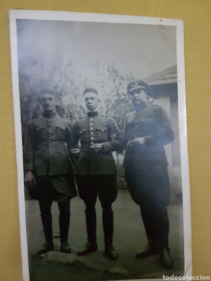 Military Antiques: Fotografia postal herido guerra marruecos