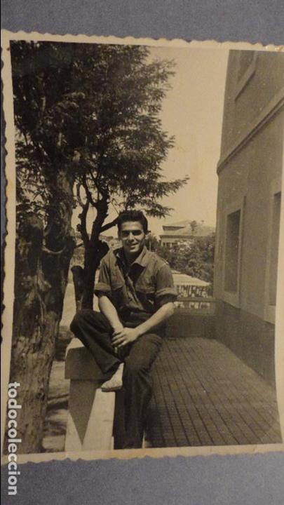 Militaria: ANTIGUA FOTOGRAFIA JOVEN MILITAR.BARBASTRILLO 1955