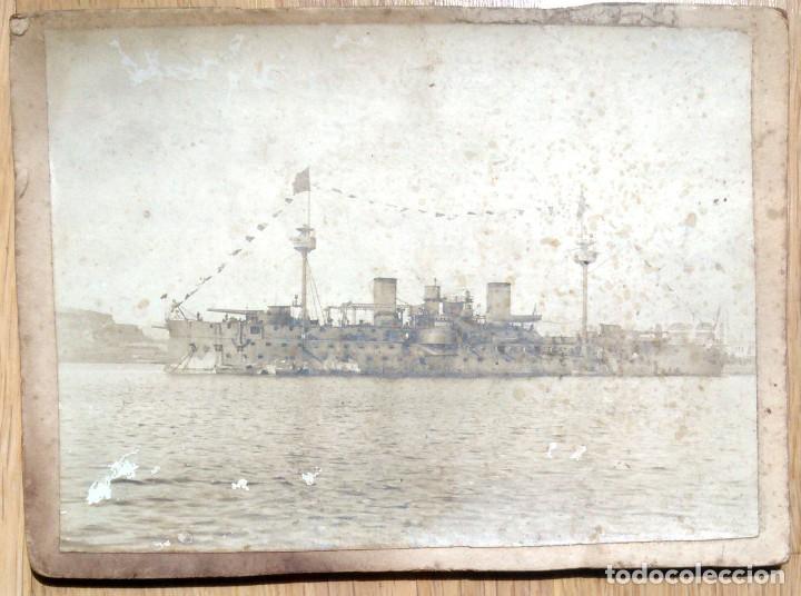 Militaria: BUQUE DE GUERRA FINALES SIGLO XIX PRINCIPIOS DEL XX