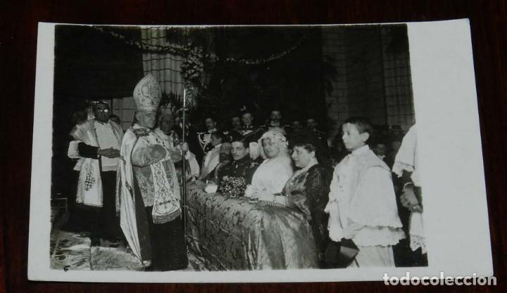 Militaria: ANTIGUA FOTO POSTAL DE MILITAR EN SU BODA CON UNA ARISTOCRATA, EPOCA DE ALFONSO XIII, 1918 APROXIMAD