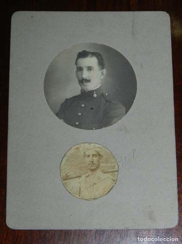 Military Antiques: FOTOGRAFIA DE OFICIAL DE ARTILLERIA, EPOCA ALFONSO XIII, FOTOGRAFIA VIDAL DE TENERIFE, MIDE CON EL P