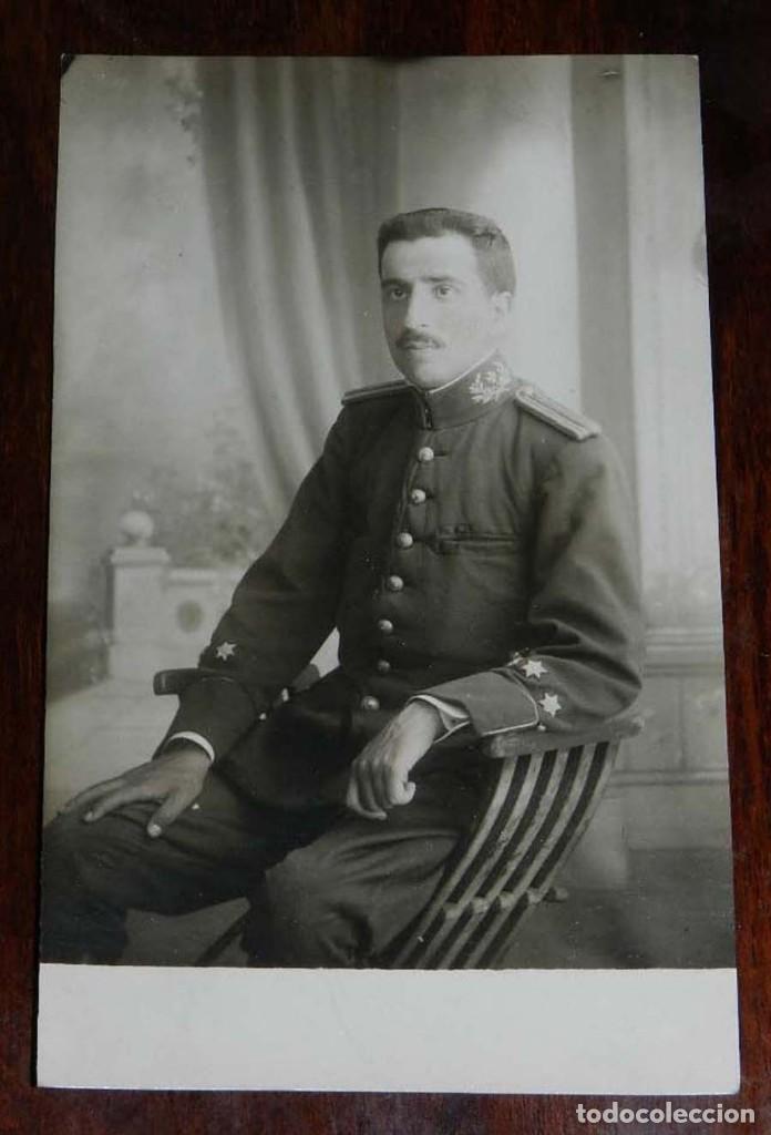 Military Antiques: FOTOGRAFIA DE CAPITAN DE SANIDAD, EPOCA ALFONSO XIII, TAMA&Ntilde;O POSTAL.