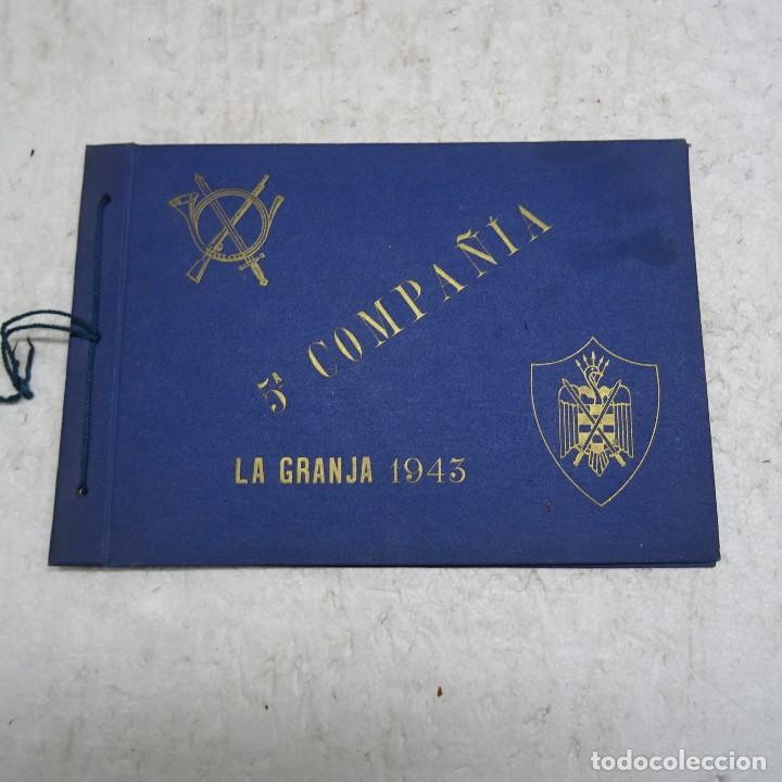Militaria: MILITAR I.P.S. LA GRANJA 5&ordf; COMPA&Ntilde;IA. A&Ntilde;O 1943. ALBUM APAISADO 30X21 CMS FOTOGRAFIAS