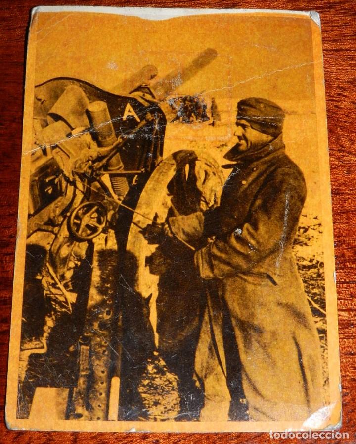 Militaria: POSTAL DE LA DIVISION AZUL, LA CRUZADA EUROPEA CONTRA EL BOLCHEVISMO, SERIE I, CUADRO 8, OBUS LIGERO
