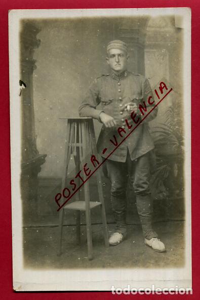 Militaria: FOTOGRAFIA MILITAR, TAMA&Ntilde;O POSTAL , FOTO ANTIGUA , ORIGINAL , ME 19