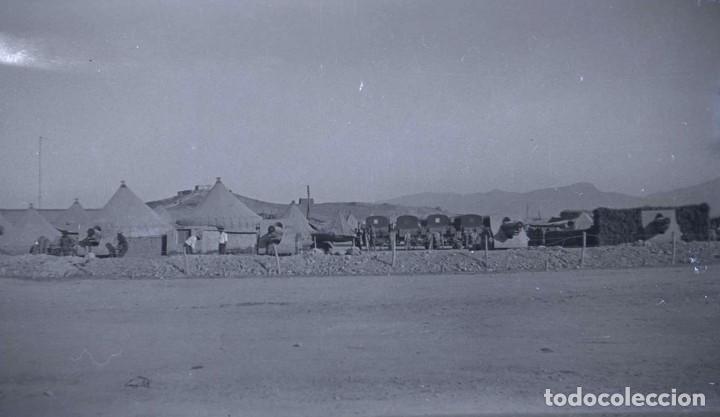 Military Antiques: NEGATIVO DE CELULOIDE DE LA GUERRA DEL RIF, 1924 GRUPO DE ARTILLERIA 15,5 EN TAFERSIT (MARRUECOS) LA