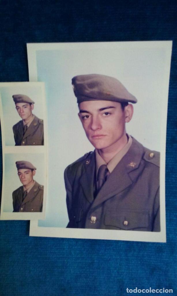 Militaria: Antigua fotografia de soldado de infanteria.