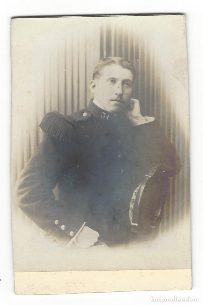 Militaria: OFICIAL DEL EJ&Eacute;RCITO FRANC&Eacute;S EN LOS A&Ntilde;OS 20. SOPORTE DE CART&Oacute;N