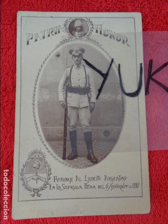 Militaria: BONITA FOTOGRAFIA DE MILITAR ARGENTINO DE ORIGEN ESPA&Ntilde;OL - 1931