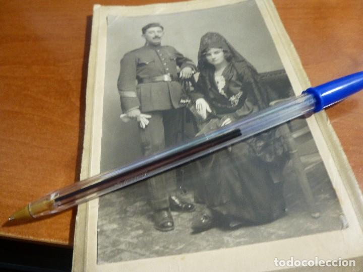 Militaria: fotografia boda sargento guardia civil? epoca alfonsina, a&ntilde;o de 1923, de 16 x 11 cm.