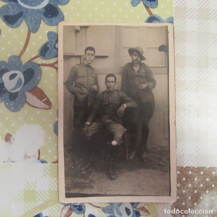 Militaria: antigua fotograf&iacute;a militar guerra, espa&ntilde;a