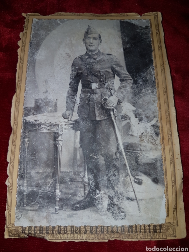 Militaria: Fotografia soldado caballeria 1931