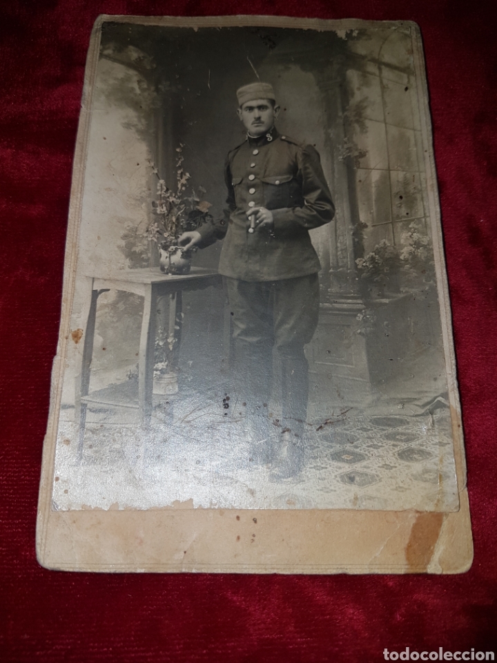 Militaria: Fotografia soldado guerra marruecos