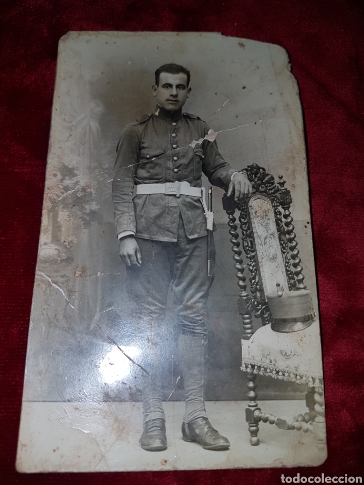 Militaria: Fotografia soldado zapadores de ingenieros 1931