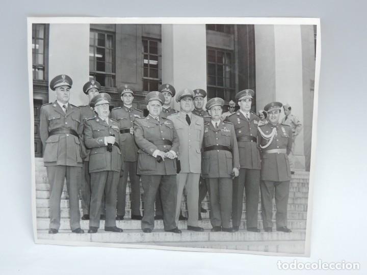 Militaria: FOTOGRAFIA DE CINCO GENERALES ESPA&Ntilde;OLES EN EL PENTAGONO DE USA, ENTRE OTROS EL GENERAL JEFE DEL ESTA