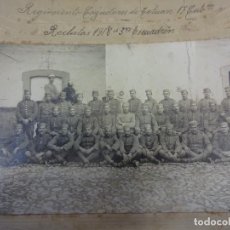 Militaria: ANTIGUA FOTO REGIMIENTO DE CAZADORES DE TETUAN. TERCER ESCUADRÓN 1918. Lote 127768787