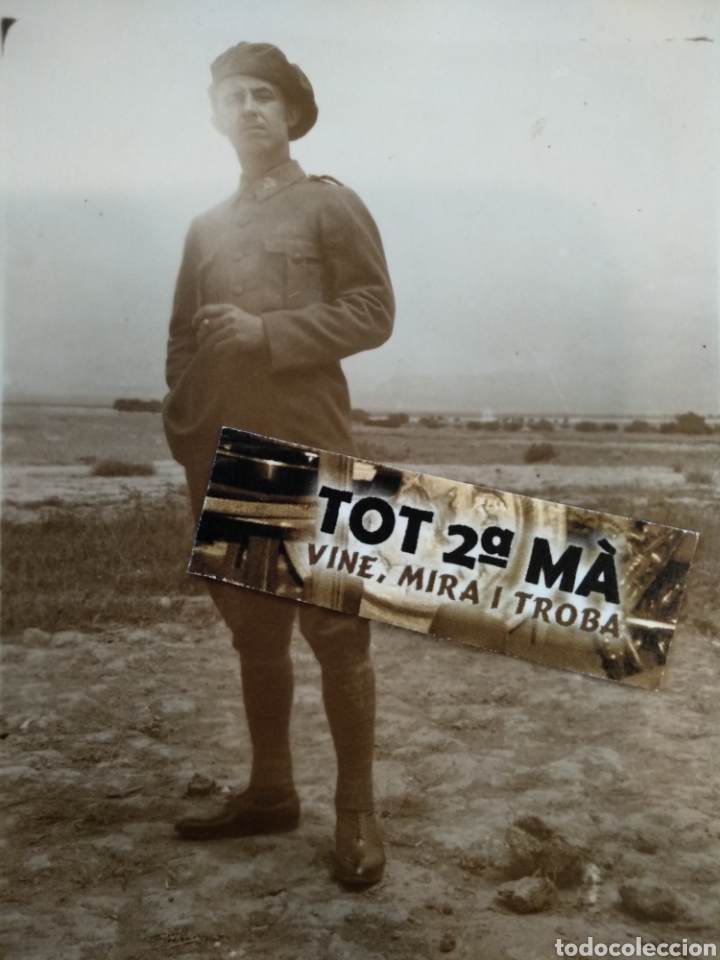 Militaria: Antigua Foto postal militar.