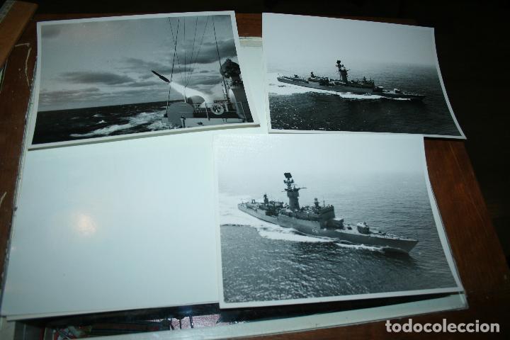 Militaria: Fotos originales de las fragatas de la Armada Espa&ntilde;ola Baleares F-71 y Andalucia F-72. 18x24 cms