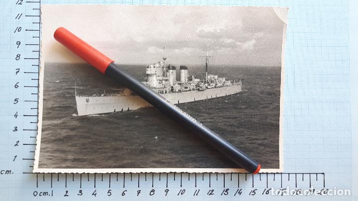 Militaria: Bonita foto del Cruzero Canarias. A&ntilde;os 50.