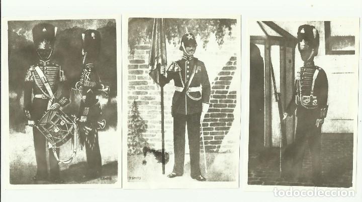 Military Antiques: Lote de 3 hojitas con imagenes militares T. Smits