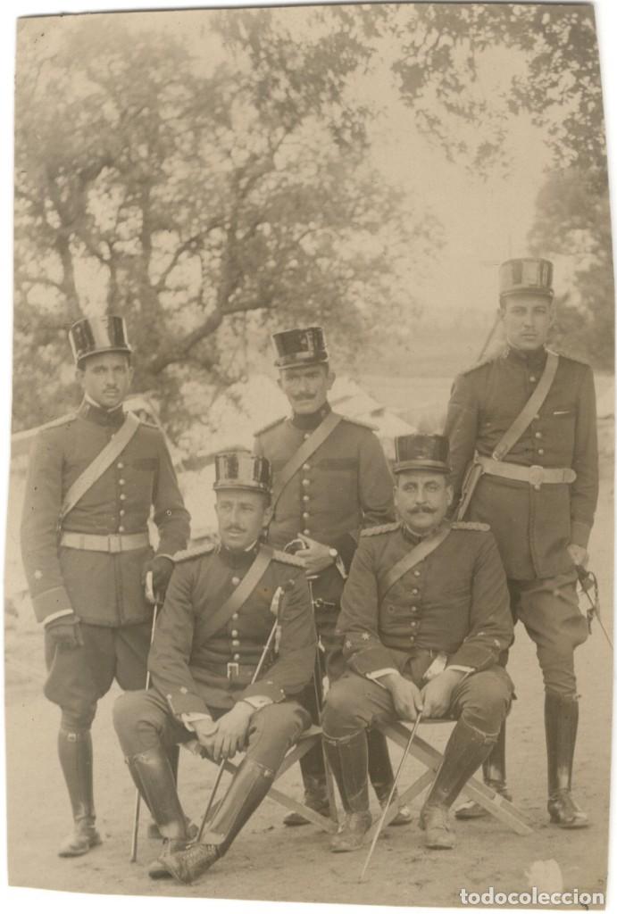 Militaria: FOTOGRAF&Iacute;A DE MILITARES - OFICIALES DE CABALLER&Iacute;A - &Eacute;POCA ALFONSINA