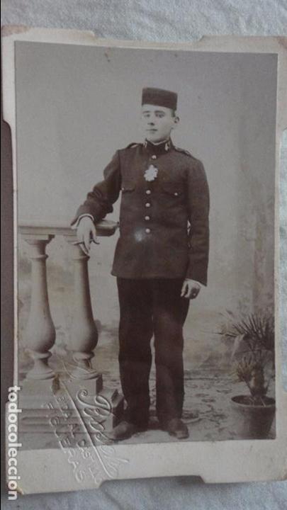 Military Antiques: ANTIGUA FOTOGRAFIA DE MILITAR.FOTO BOSCH.FIGUERAS PRINCIPIOS DEL XX
