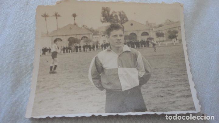 Military Antiques: ANTIGUA FOTOGRAFIA.JUGADOR FUTBOL.MARINES MILITARES.FOTO FERNANDEZ.CARTAGENA.A&Ntilde;OS 50