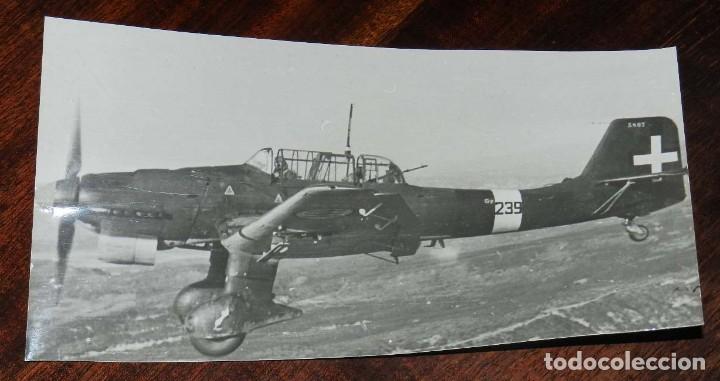 Militaria: FOTOGRAFIA AVION DEL EJERCITO SUIZO, SUIZA, MIDE 18 X 9,5 CMS.