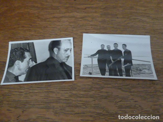 Militaria: Lote 2 antigua fotografia de la guardia de Franco, la centuria dalmau catalana, original. falange.