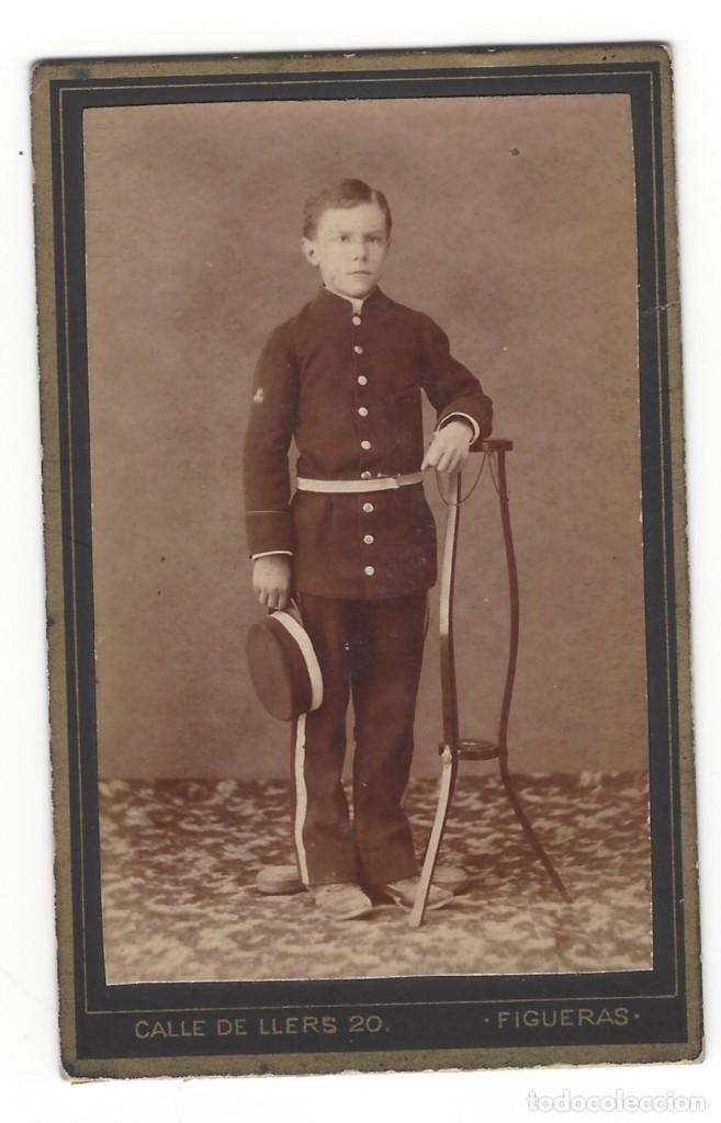 Militaria: JOVENC&Iacute;SIMO SOLDADO DEL EJ&Eacute;RCITO ESPA&Ntilde;OL DE LOS A&Ntilde;OS 20. EN SOPORTE DE CART&Oacute;N
