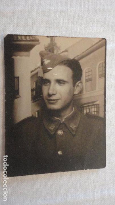 Militaria: ANTIGUA FOTOGRAFIA DE MILITAR.FOTOMATON A&Ntilde;OS 40?