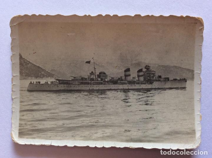 Militaria: FOTOGRAF&Iacute;A BARCO DE GUERRA, MARINA ESPA&Ntilde;OLA. ALMIRANTE CERVERA. 6 x 8.5 CMS.