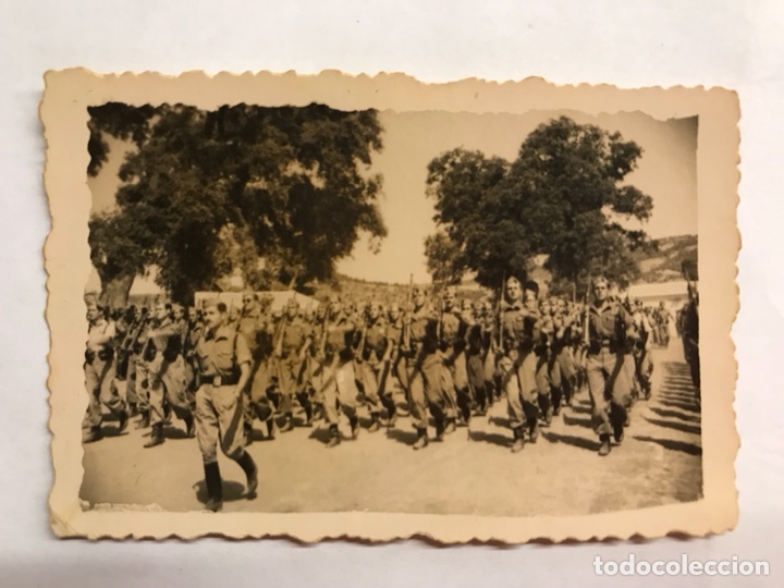 Militaria: Cuartel de la Legi&oacute;n Cuartel de la Legi&oacute;n Montejaque ??? RONDA fotogr. Militar DESFILANDO LA TROPA
