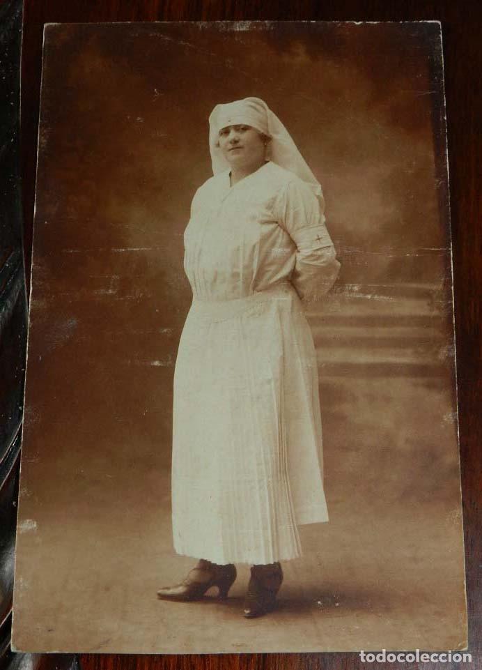 Military Antiques: FOTOGRAFIA DE ENFERMERA ESPA&Ntilde;OLA, A&Ntilde;OS 20 - 30, TAMA&Ntilde;O POSTAL