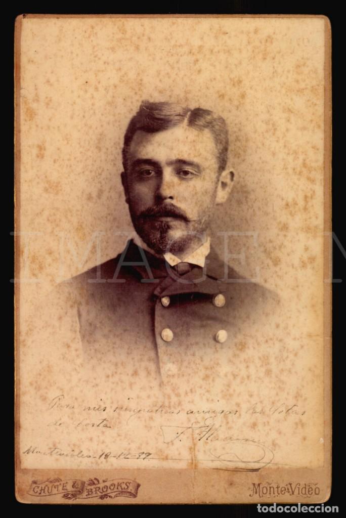 Militaria: Francisco Alaman Teniente Medico Marina espa&ntilde;ola 1889 foto original autografiada Historia Naval