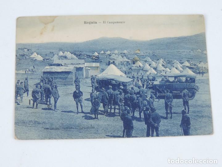Militaria: ANTIGUA POSTAL DE LA GUERRA DEL RIF (MARRUECOS). REGAIA, EL CAMPAMENTO - EDICION M. ARRIBAS - SIN CI