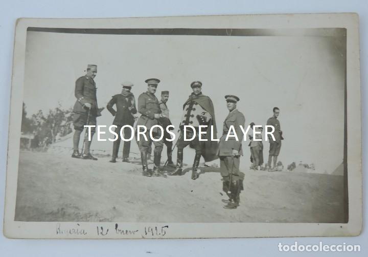 Militaria: FOTOGRAFIA DE REGAIA, GUERRA DEL RIF, 12 DE ENERO DE 1925, GRUPO DE OFICIALES DE CABALLERIA, NO CIRC