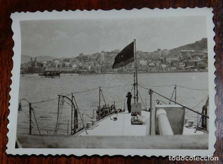 Militaria: FOTOGRAFIA DE BUQUE DE LA ARMADA ESPA&Ntilde;OLA, MARINA, MIDE 9 X 6,5 CMS.