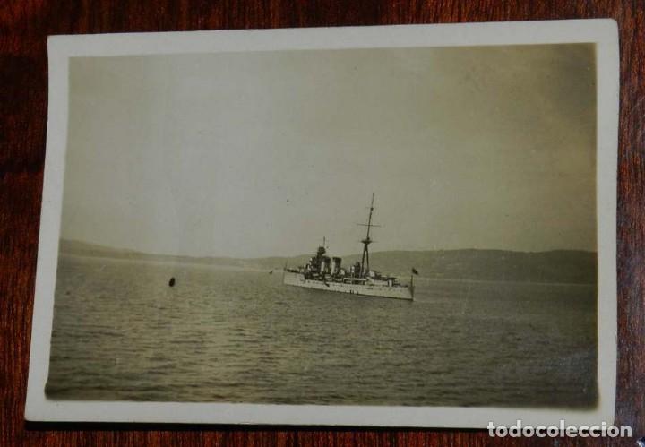 Militaria: FOTOGRAFIA DE BUQUE DE LA ARMADA ESPA&Ntilde;OLA, MARINA, MIDE 9 X 6,5 CMS.