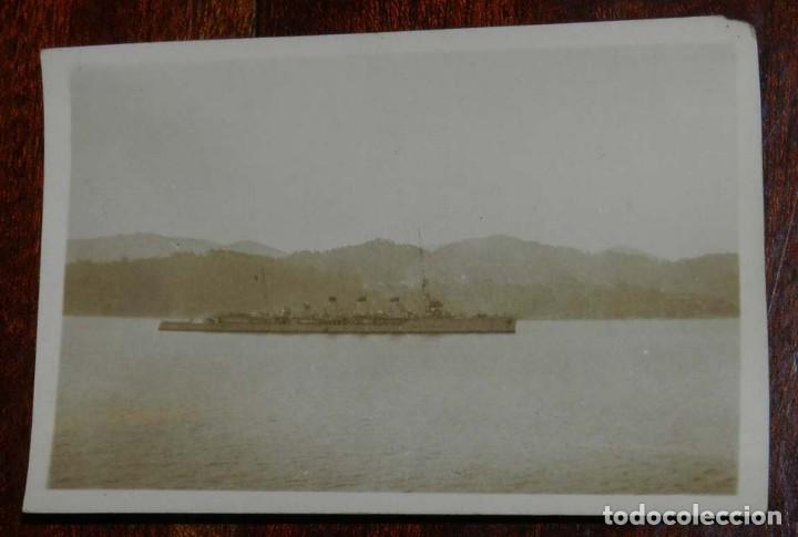 Militaria: FOTOGRAFIA DE BUQUE DE LA ARMADA ESPA&Ntilde;OLA, MARINA, MIDE 9 X 6,5 CMS.