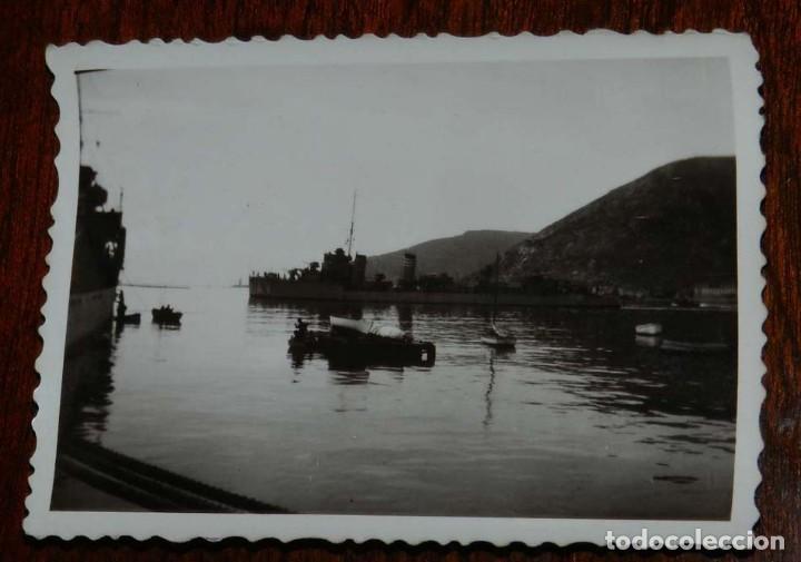 Militaria: FOTOGRAFIA DE BUQUE DE LA ARMADA ESPA&Ntilde;OLA, MARINA, MIDE 9 X 6,5 CMS.