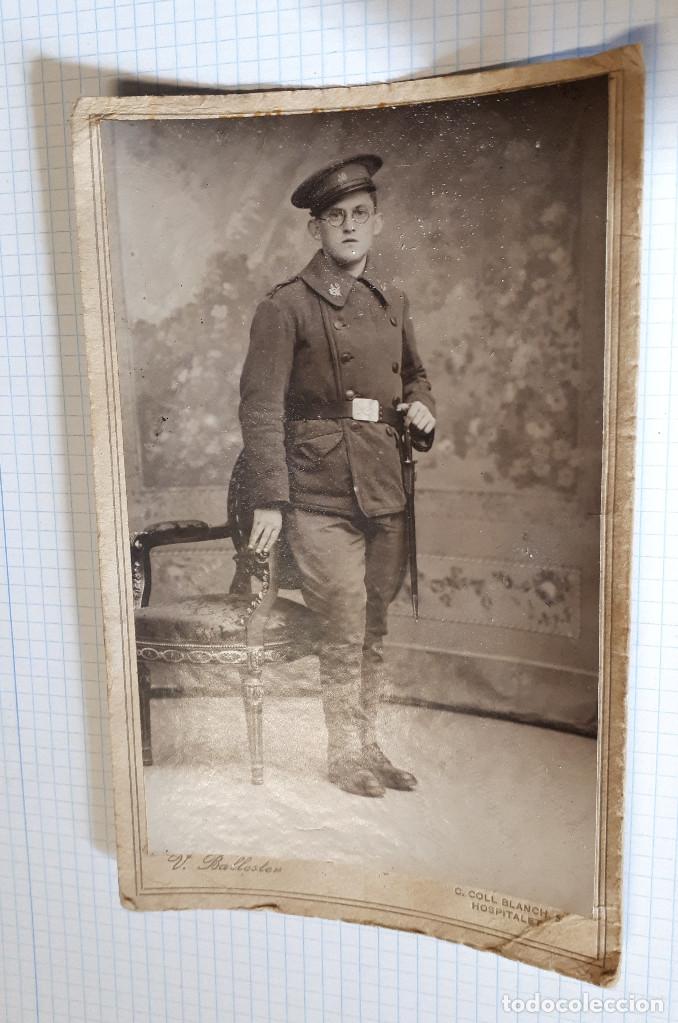 Militaria: Foto tama&ntilde;o postal de un militar 10 de infanter&iacute;a