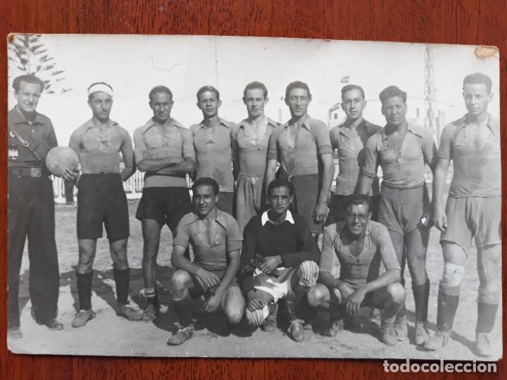 Militaria: Fotograf&iacute;a equipo de f&uacute;tbol militar- a&ntilde;os 40