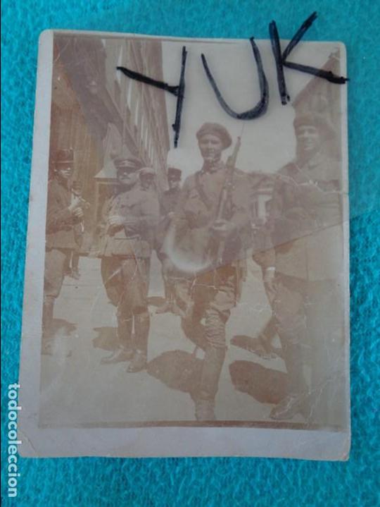 Militaria: postal fotografica de militares de finales de los a&ntilde;os 20