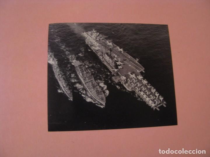 Militaria: COPIA DE LA FOTO ORIGINAL DEL PORTAAVIONES USS CORAL SEA.