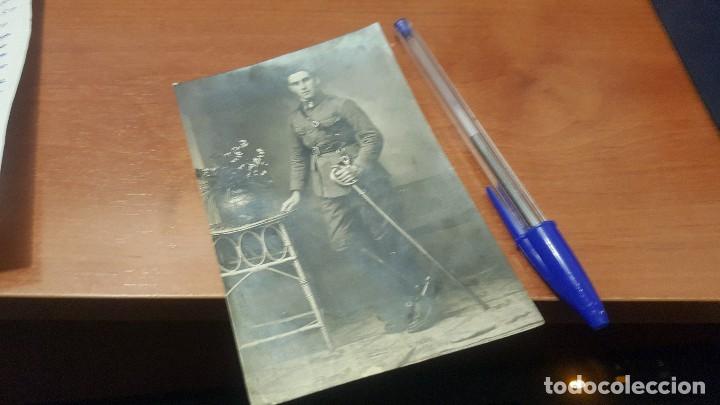 Militaria: Militar espa&ntilde;ol de caballeria? 14 x 9 cm.