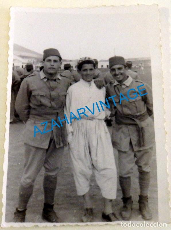 Militaria: TARGUIST, MARRUECOS, 1954, SOLDADOS DE REGULARES, 60X85MM