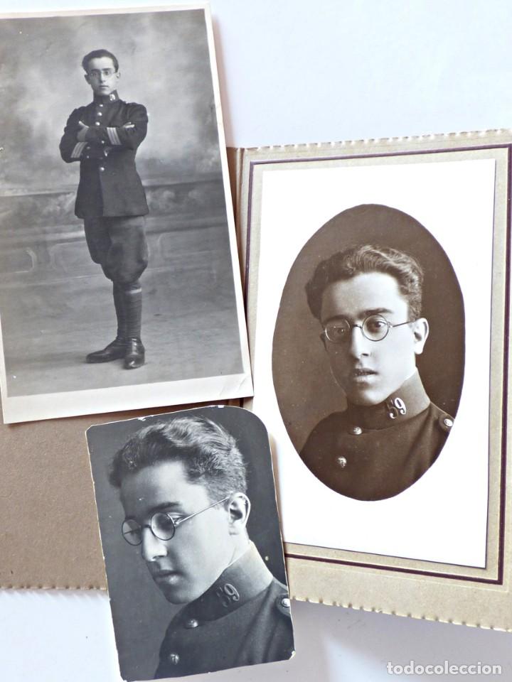 Militaria: SARGENTO DE REGIMIENTO DE INFANTER&Iacute;A MELILLA N&ordm; 59. TRES FOTOS DEL MISMO INDIVIDUO.